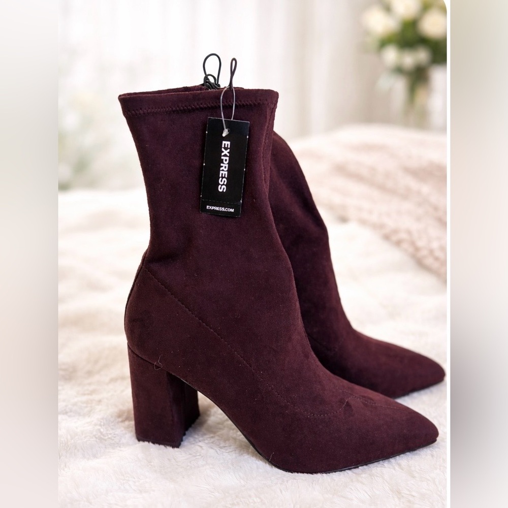 EXPRESS Dark Purple Boot - Size 9 - NEW!